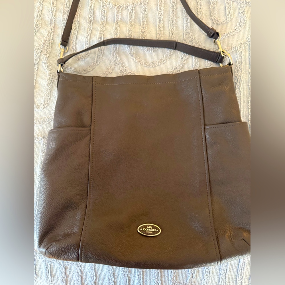 Grey Coach shoulder bag